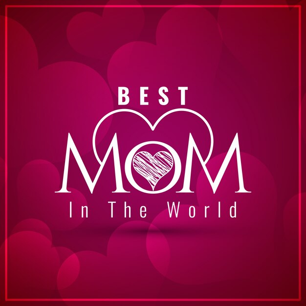 Cute mothers day design