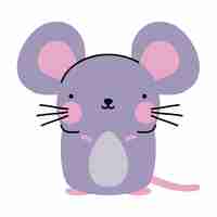 Free vector cute mouse design