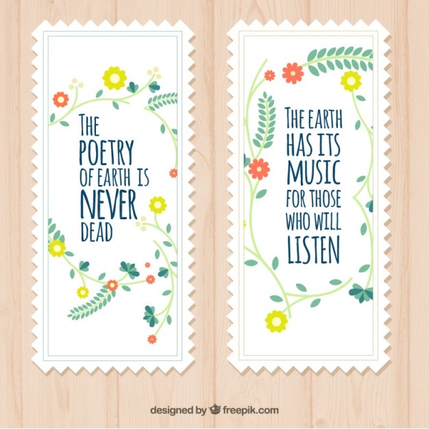 Cute nature quotes cards