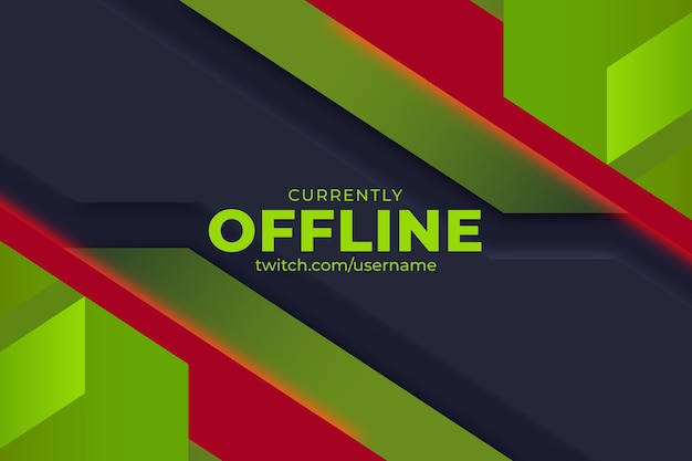 Cute offline twitch banner