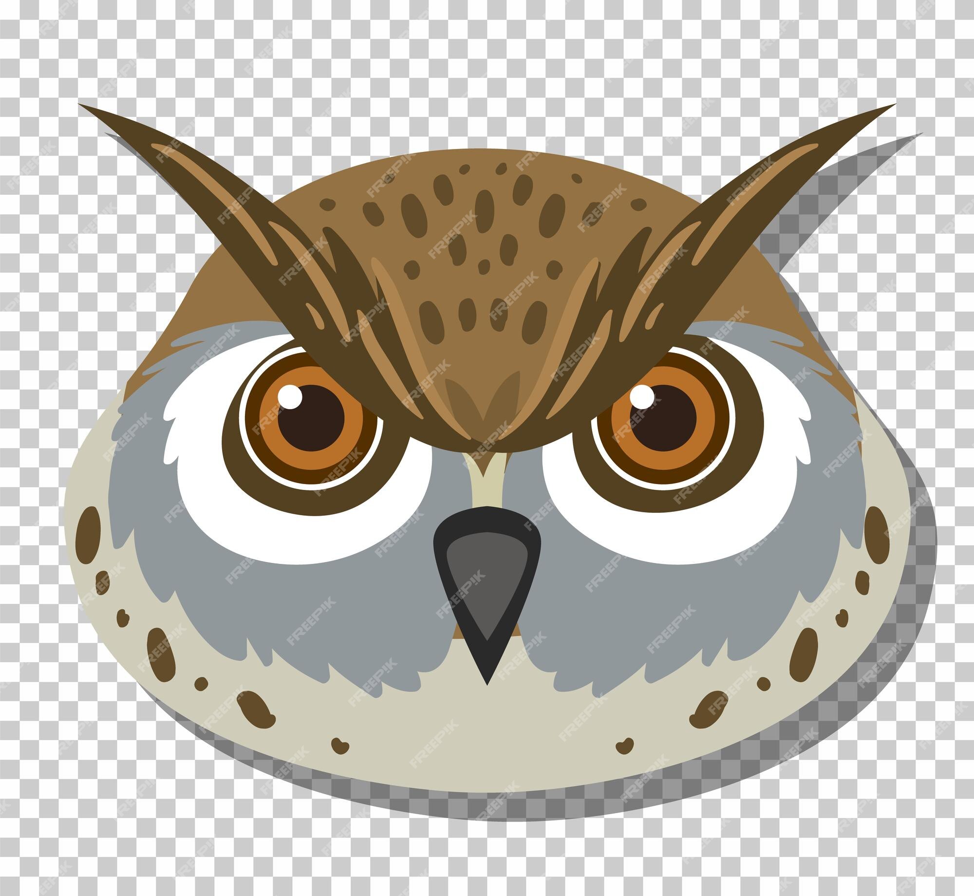 owl head silhouette vector