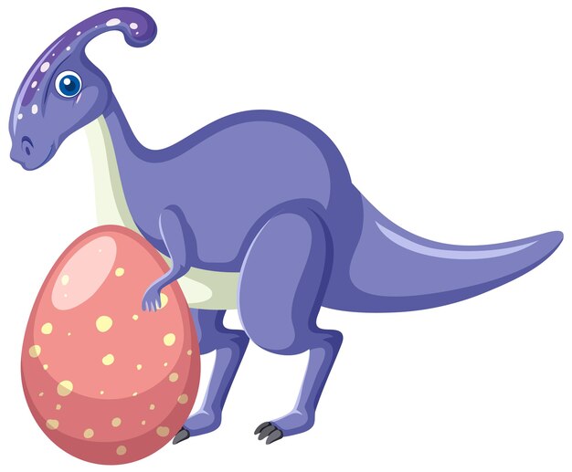 かわいいパラサウロロフス恐竜漫画