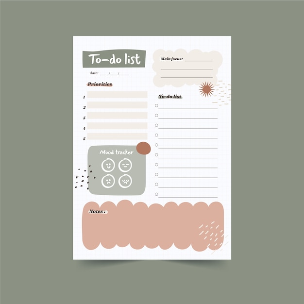 Cute Do List Template Vectors Illustrations for Free Download Cute Do List Template Vectors Illustrations for Free Download