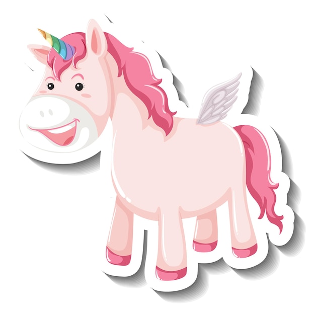 Free vector cute pegasus standing pose