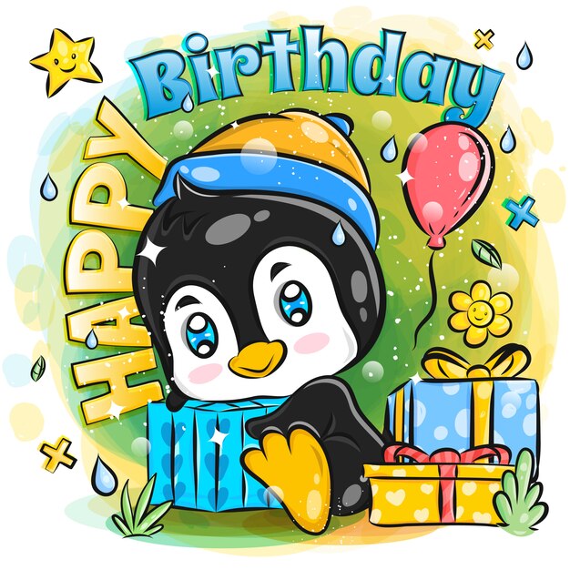 Premium Vector Funny Cartoon Penguins Collection