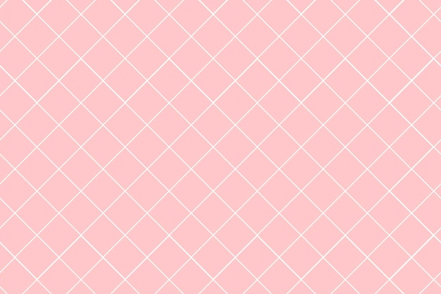 Free vector cute pink background, grid pattern, pastel minimal design vector