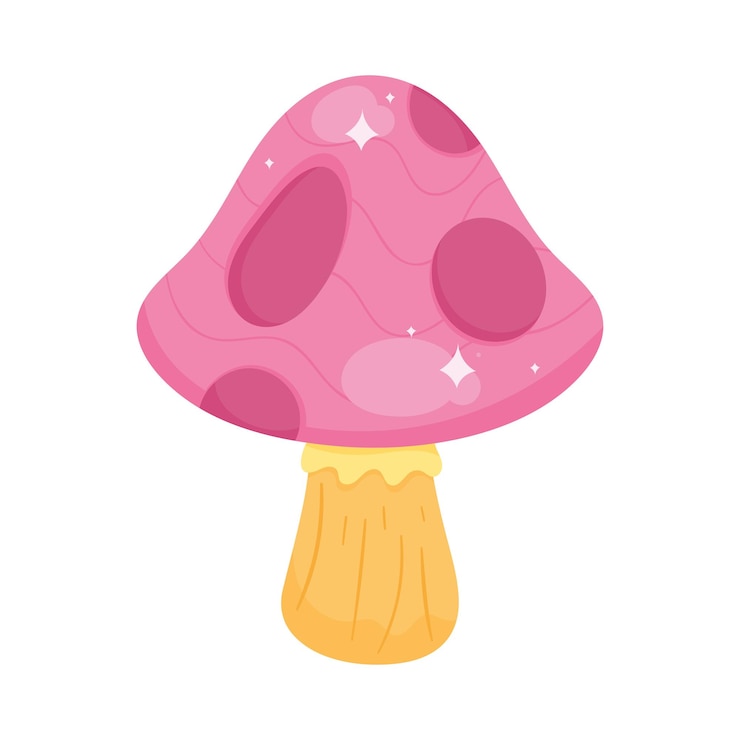 मुफ़्त वेक्टर cute pink fungus