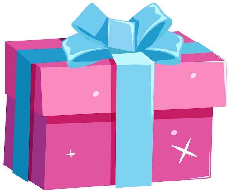 मुफ़्त वेक्टर cute pink gift box