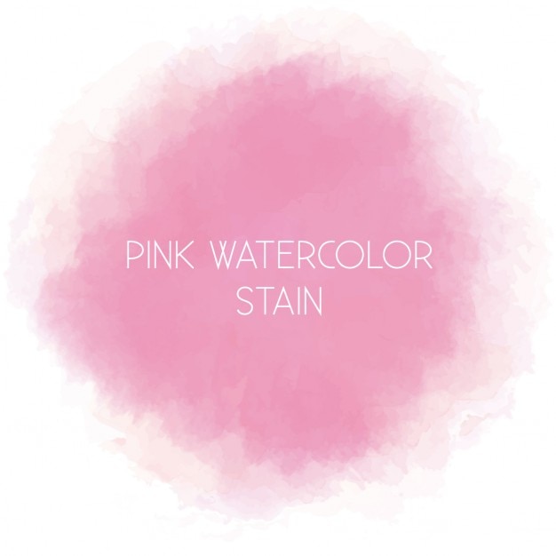 Cute pink watercolor blot