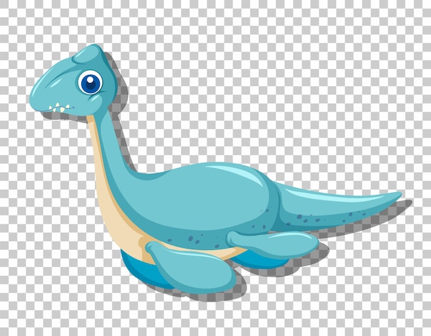 Милый динозавр плезиозавра изолирован
