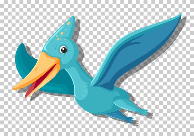 Free vector cute pteranodon dinosaur isolated