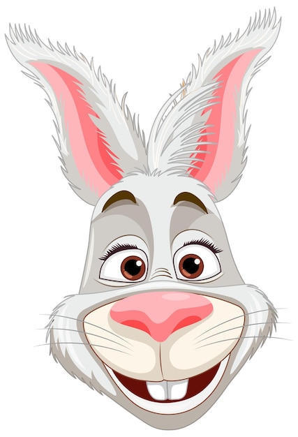 Free vector cute rabbit cartoon character