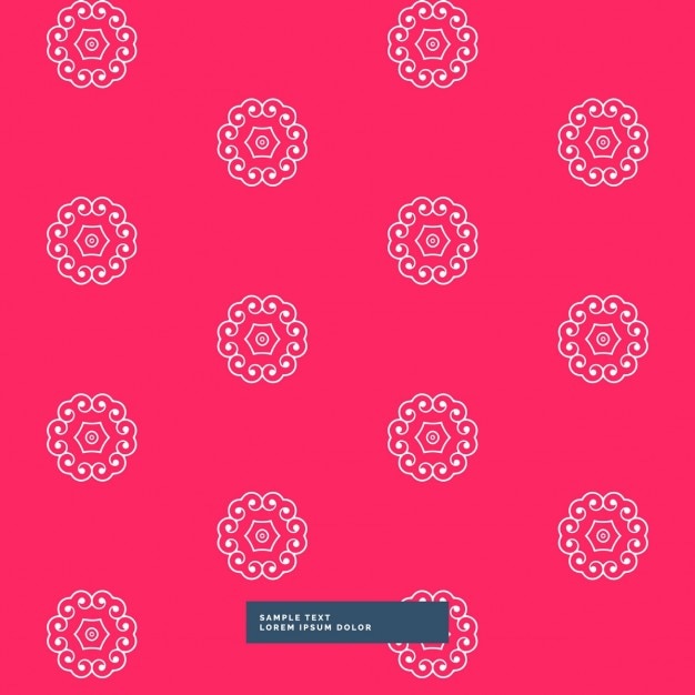 मुफ़्त वेक्टर cute red background with a floral pattern