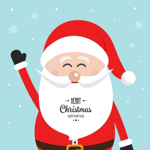 Cute santa claus background