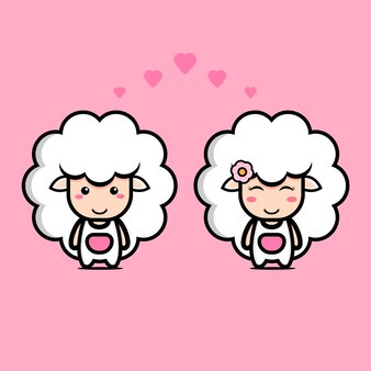 愛のかわいいコアラクマカップルキャラクター プレミアムベクター 愛のかわいいコアラクマカップルキャラクター プレミアムベクター