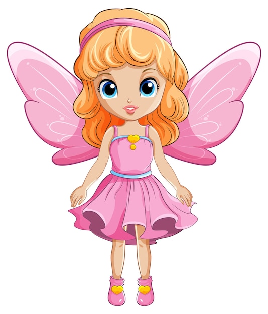 Free vector cute simple cartoon fairy