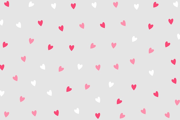 Free vector cute small love heart pattern backdrop for wrapping paper print