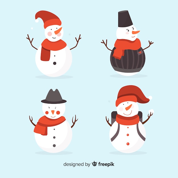 Cute snowmen collection