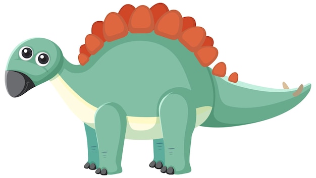 Vettore gratuito simpatico cartone animato di dinosauro spinosauro