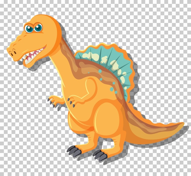 分離されたかわいいスピノサウルス恐竜