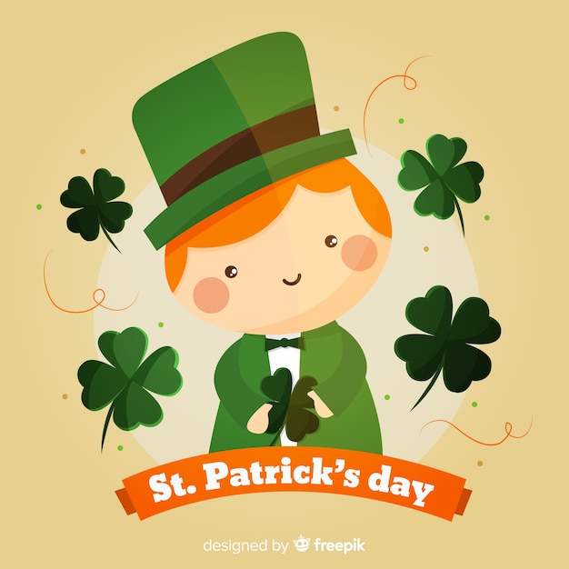 Carino spirito st patrick day background