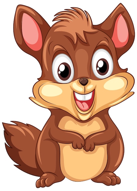 Free vector cute squirrel cartoon character