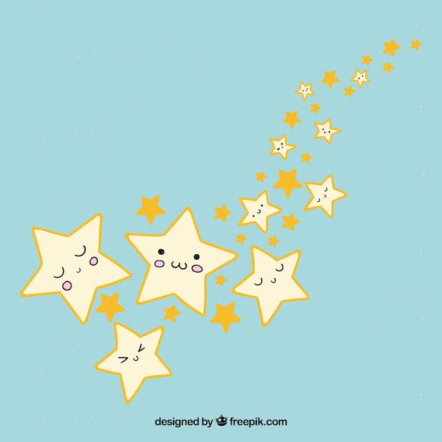 Free vector cute stars background