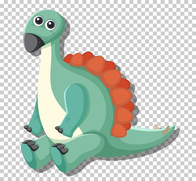 Бесплатное векторное изображение Милый динозавр стегозавра изолирован