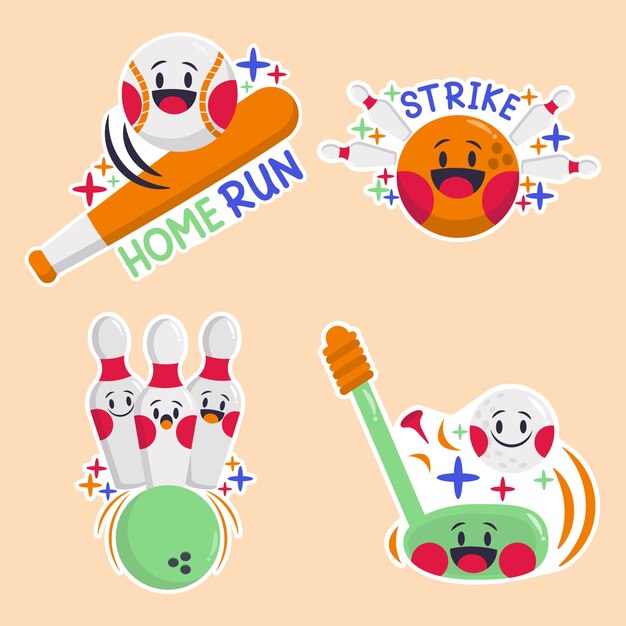 Cute sticker set collection