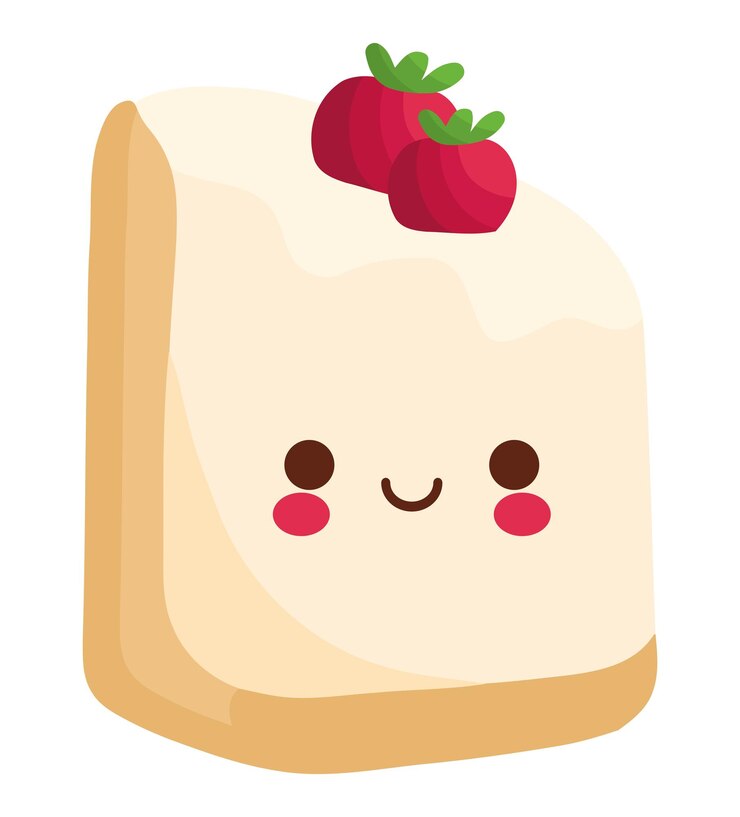 Free Vector cute strawberry cookies