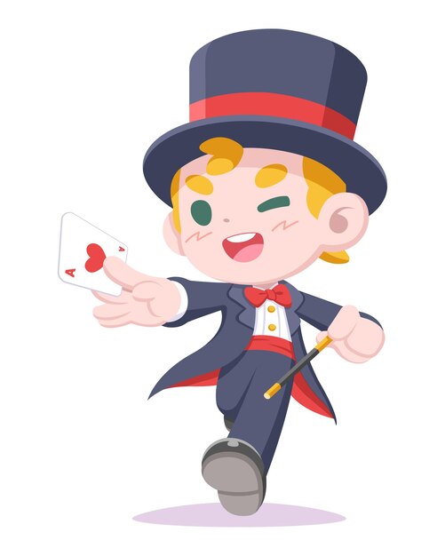マジックショー人セット 無料のベクター
