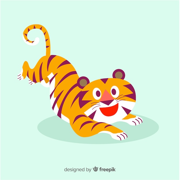 Cute tiger background