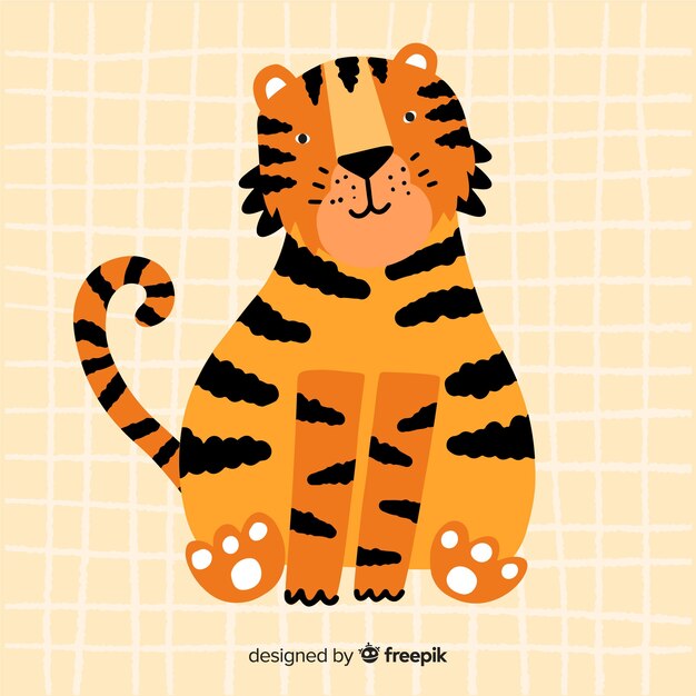 Cute tiger background