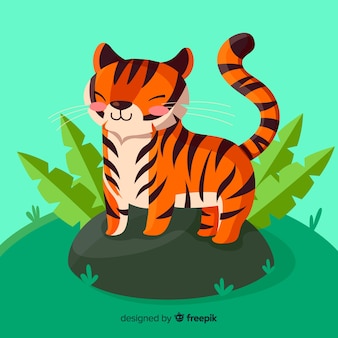 Cute tiger background