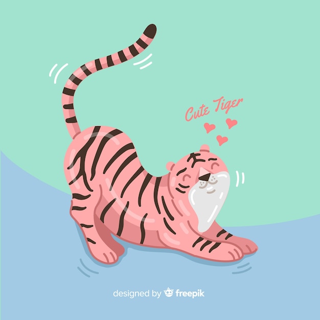 Cute tiger background