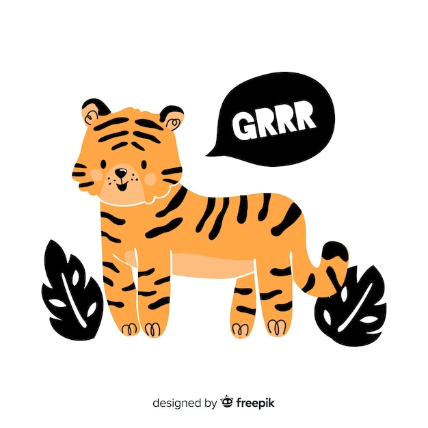 Cute tiger background