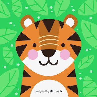 Cute tiger background