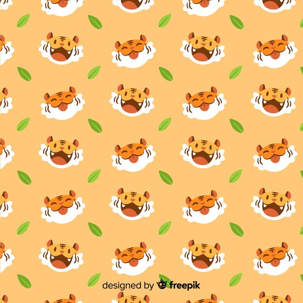 Cute tiger pattern