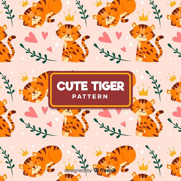 Cute tiger pattern