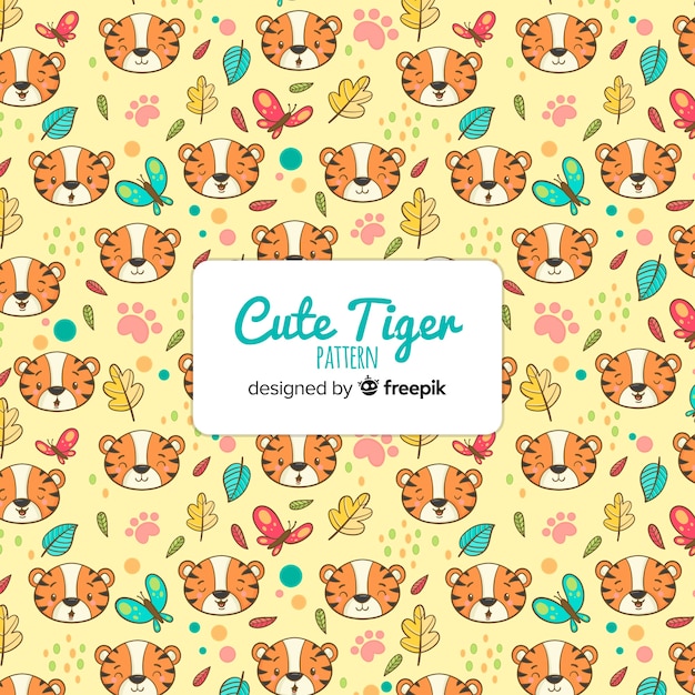 Cute tiger pattern