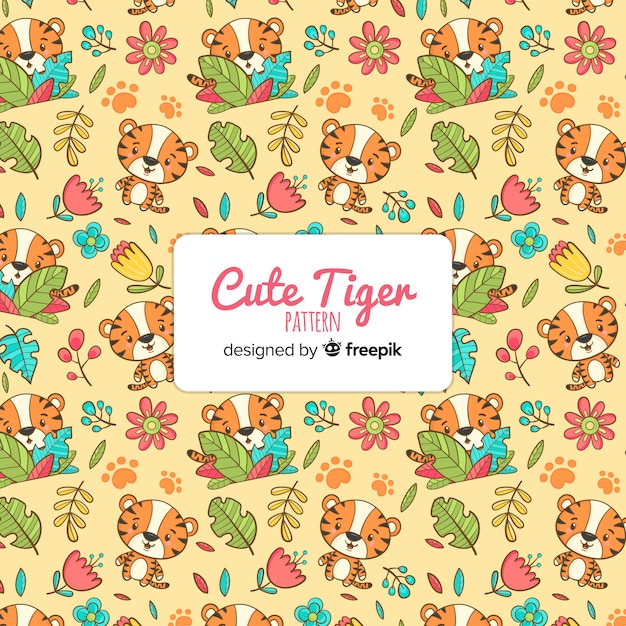 Cute tiger pattern