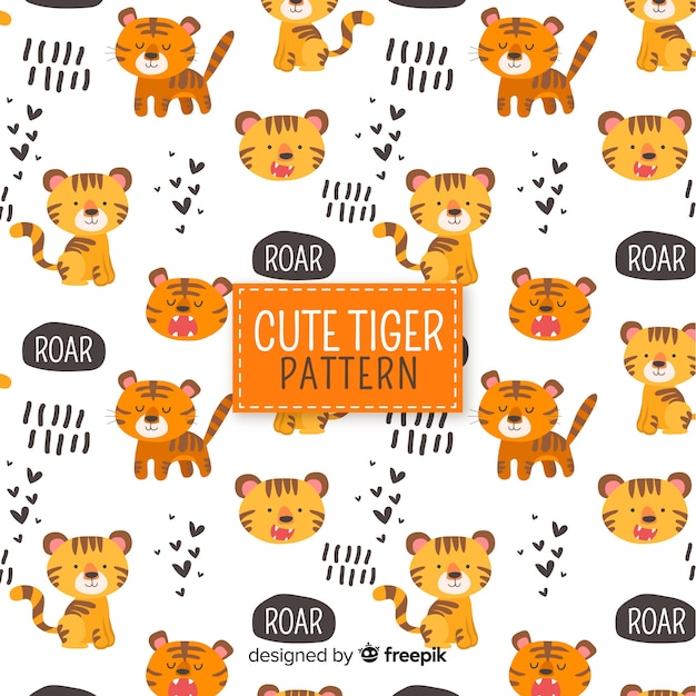 Cute tiger pattern