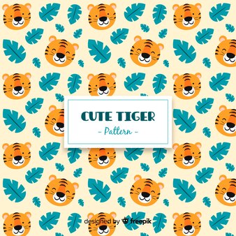 Cute tiger pattern