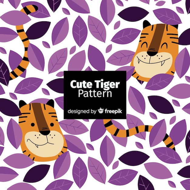 Cute tiger pattern