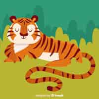 Free vector cute tiger