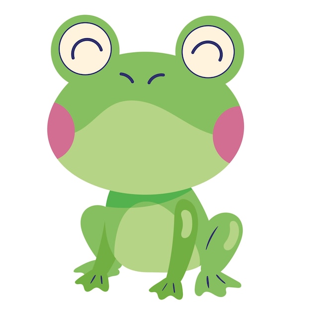 Free vector cute toad spring