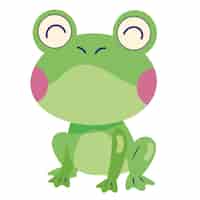 Free vector cute toad spring