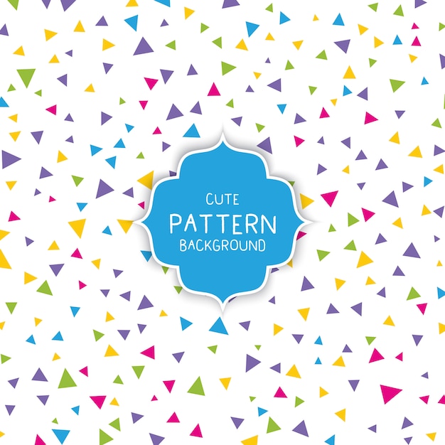 Cute triangle pattern background