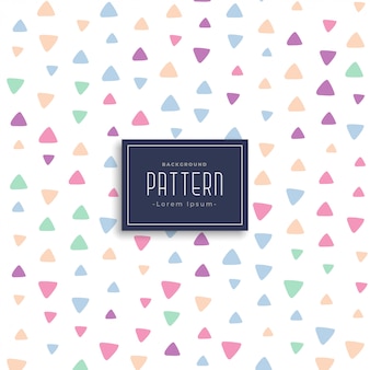 Cute triangle patterns vector background