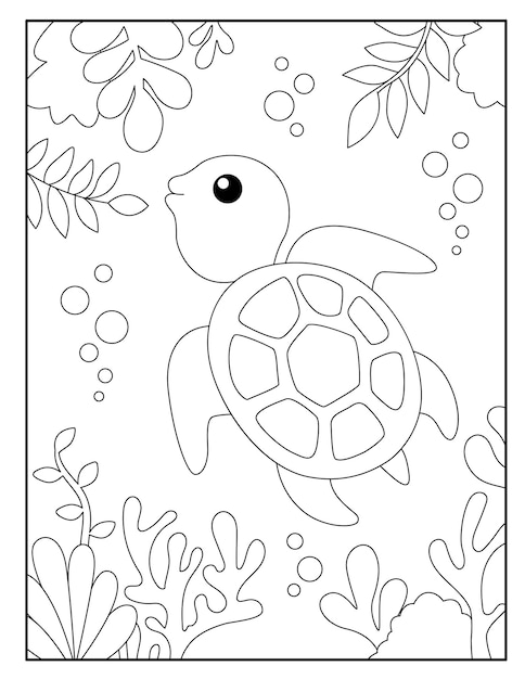 46 Cute Coloring Pages Turtle  Latest